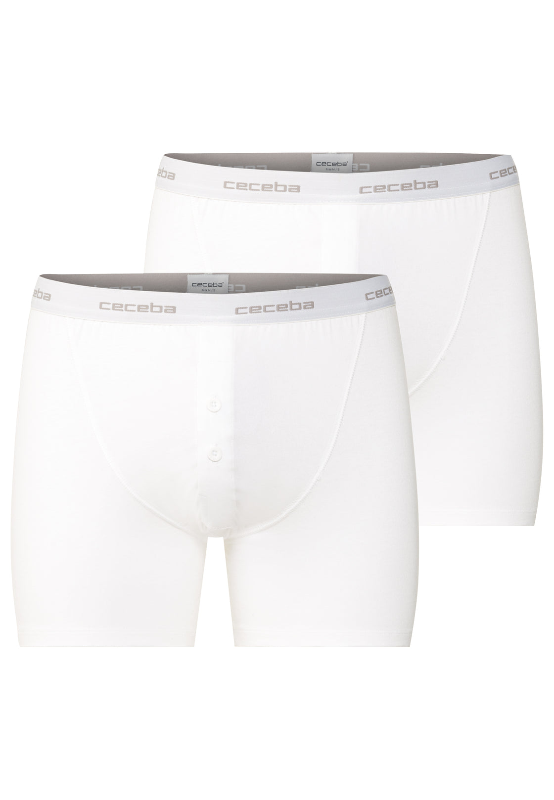 CECEBA Men's Solid Boxer Briefs - Pack of 2
