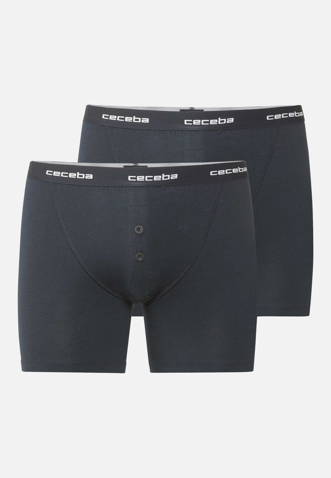 CECEBA Men's Solid Boxer Briefs - Pack of 2