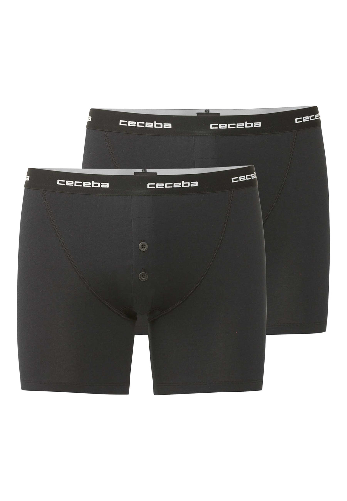 CECEBA Men's Solid Boxer Briefs - Pack of 2