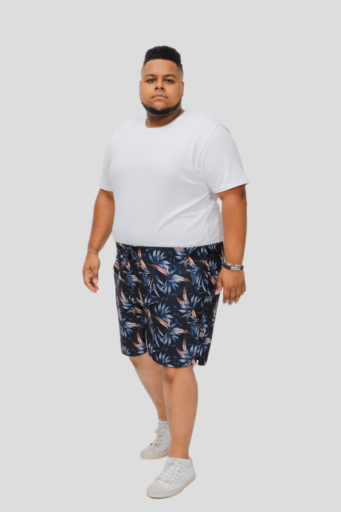 D555 Hawaiian Printed Swim Short