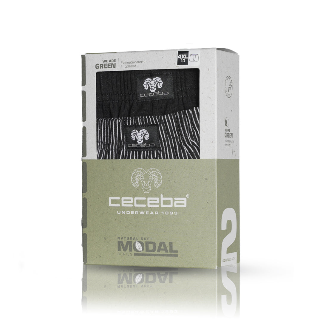 CECEBA Mens Boxer Breifs - Pack of 2