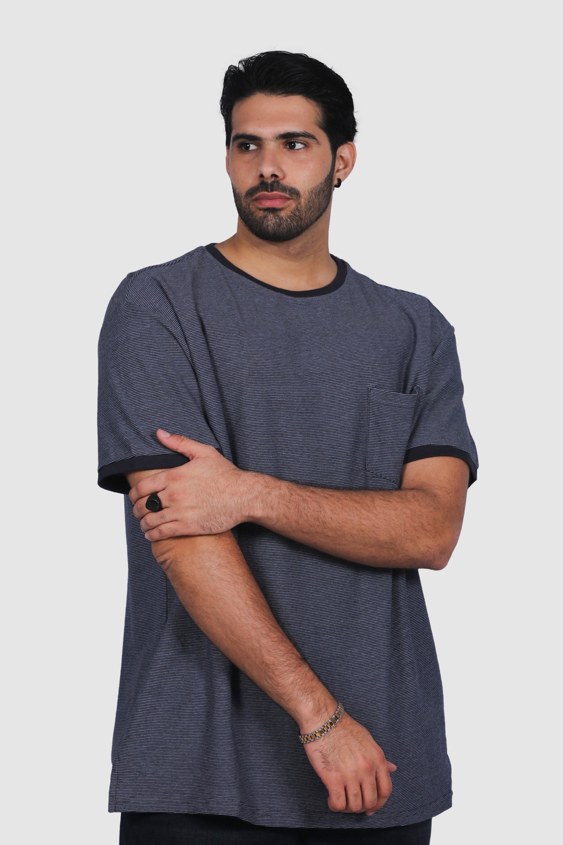 North 56°4 Striped Tee W/Pocket