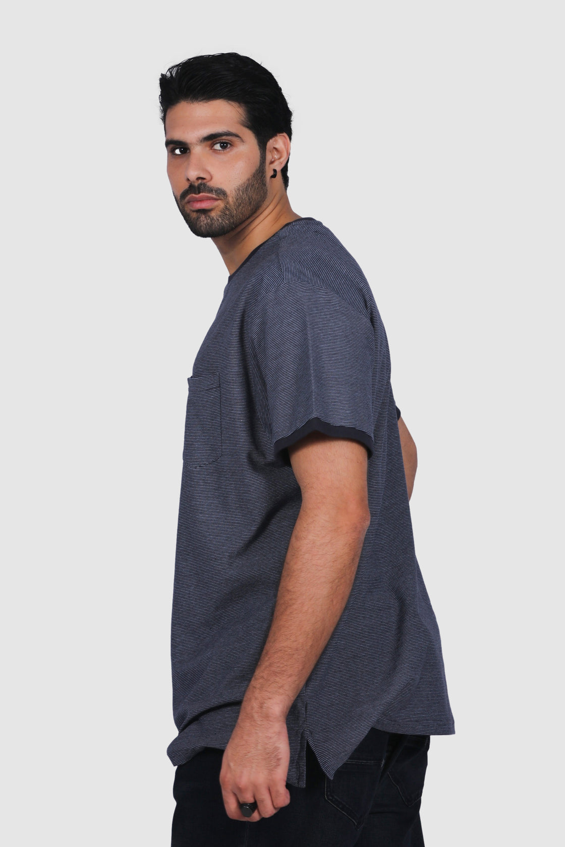 North 56°4 Striped Tee W/Pocket