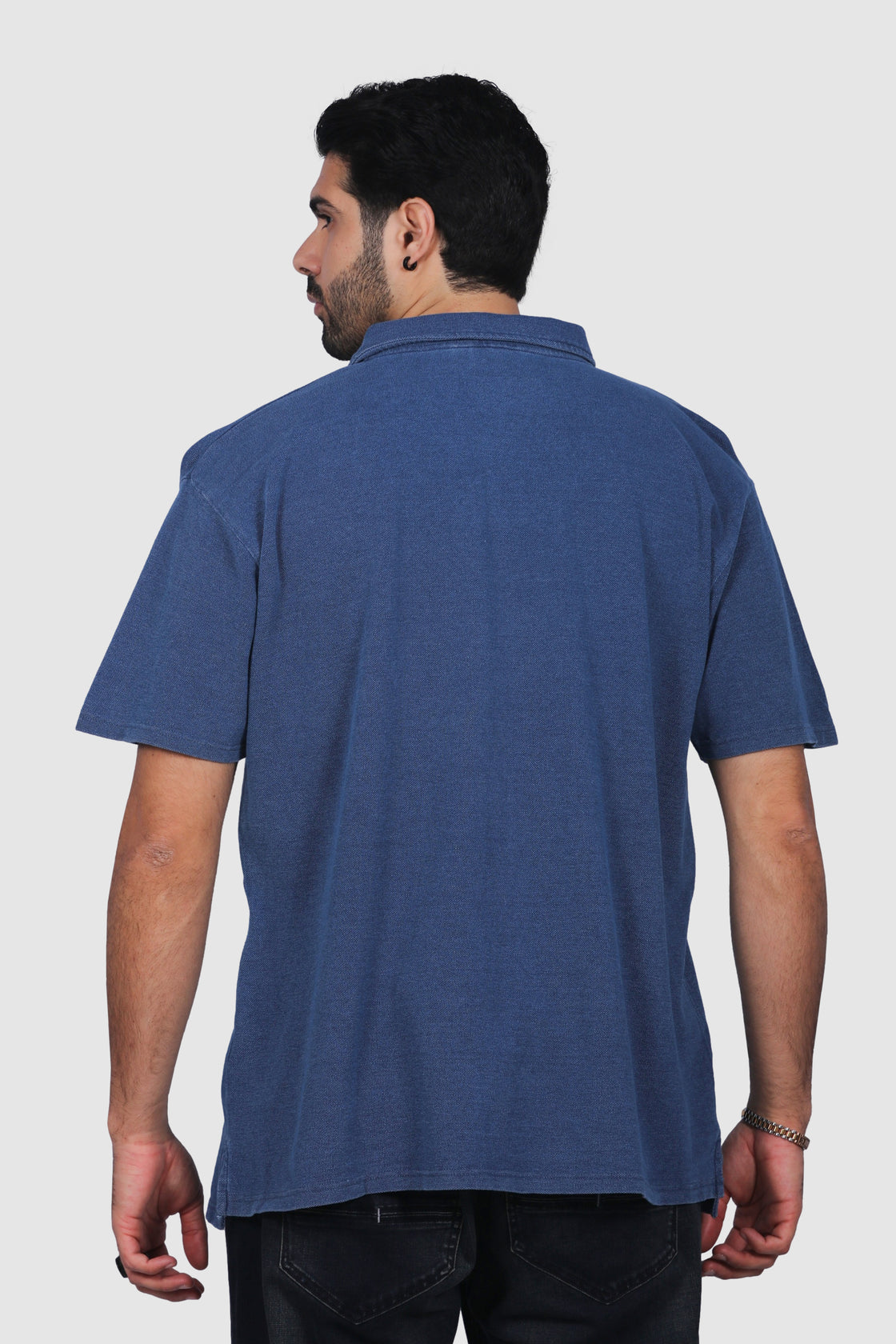 North 56°4 Indigo Pique Polo