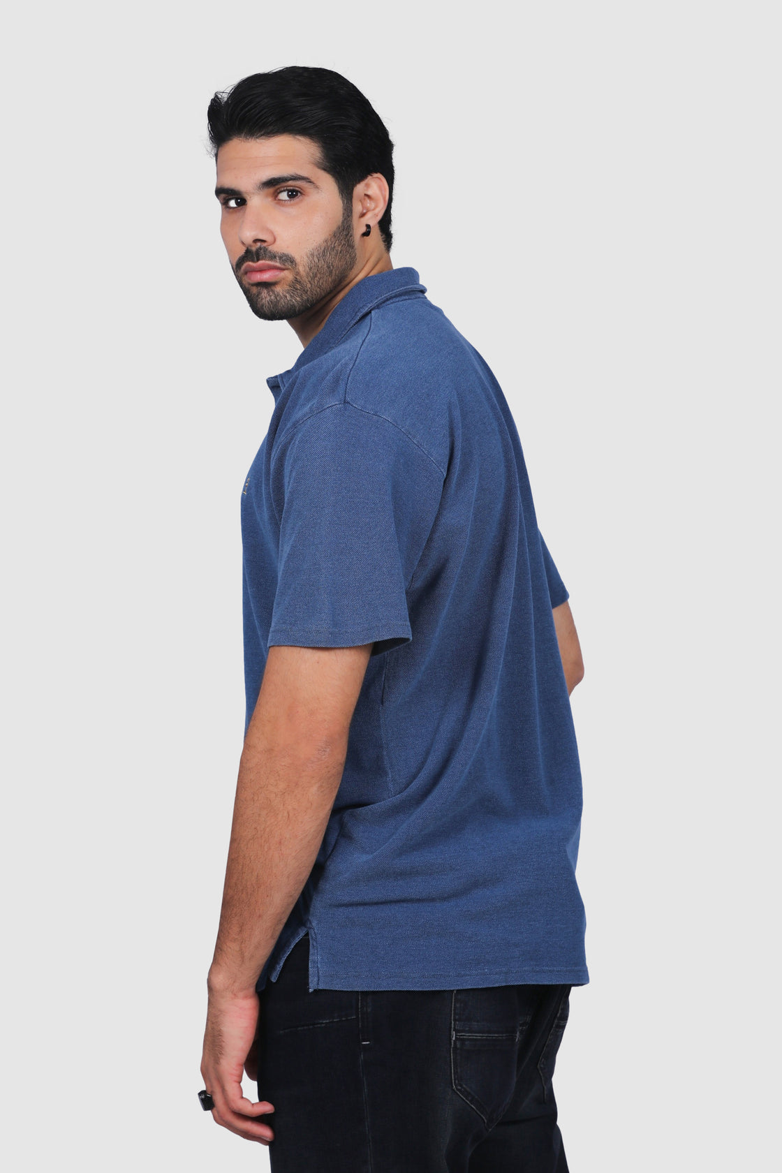North 56°4 Indigo Pique Polo