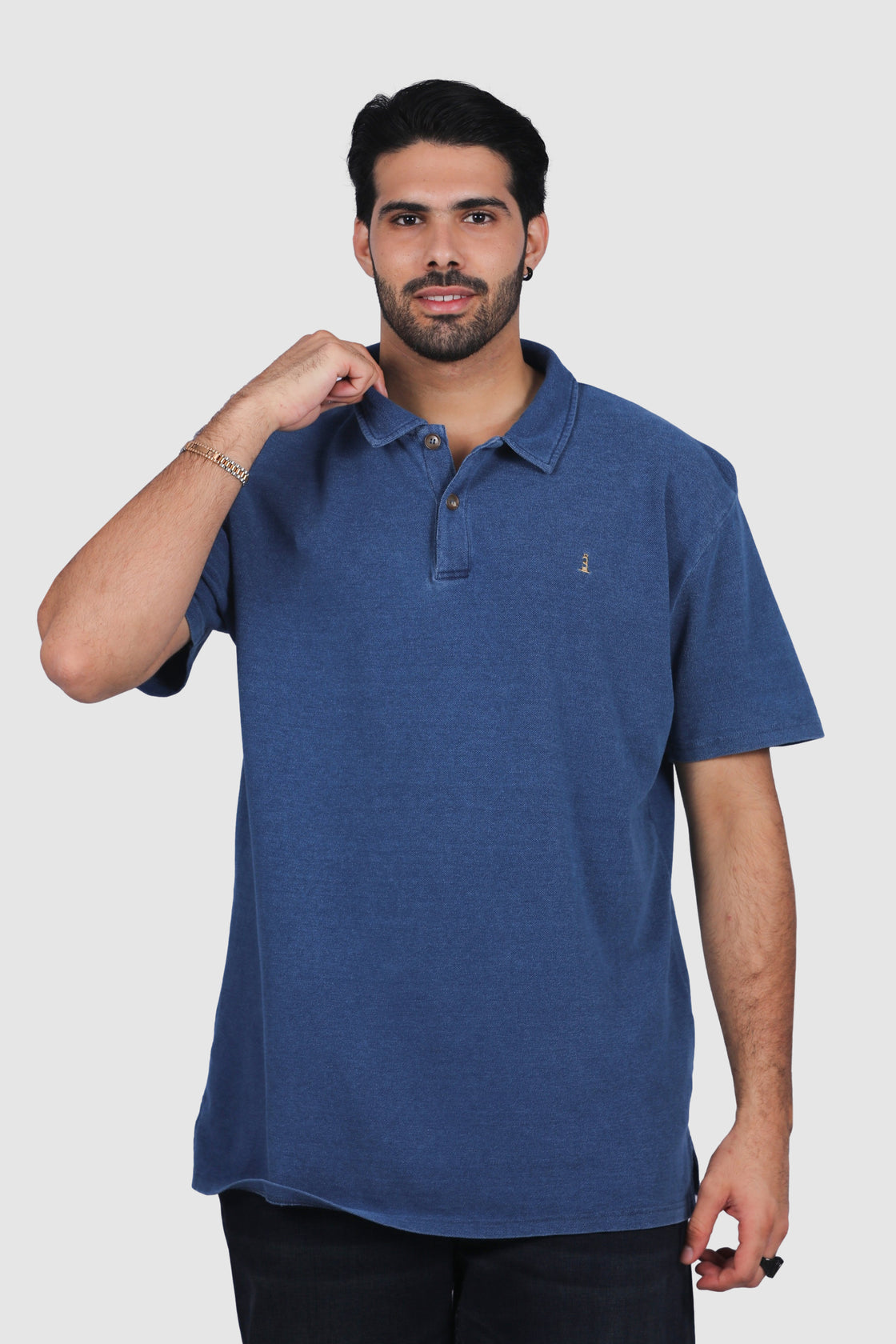 North 56°4 Indigo Pique Polo