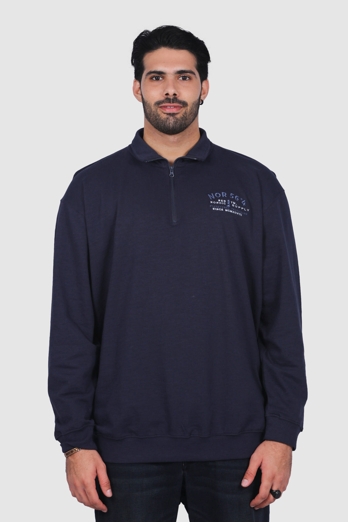 North 56°4 Half Zip Sweat Shirt W/Embroidery