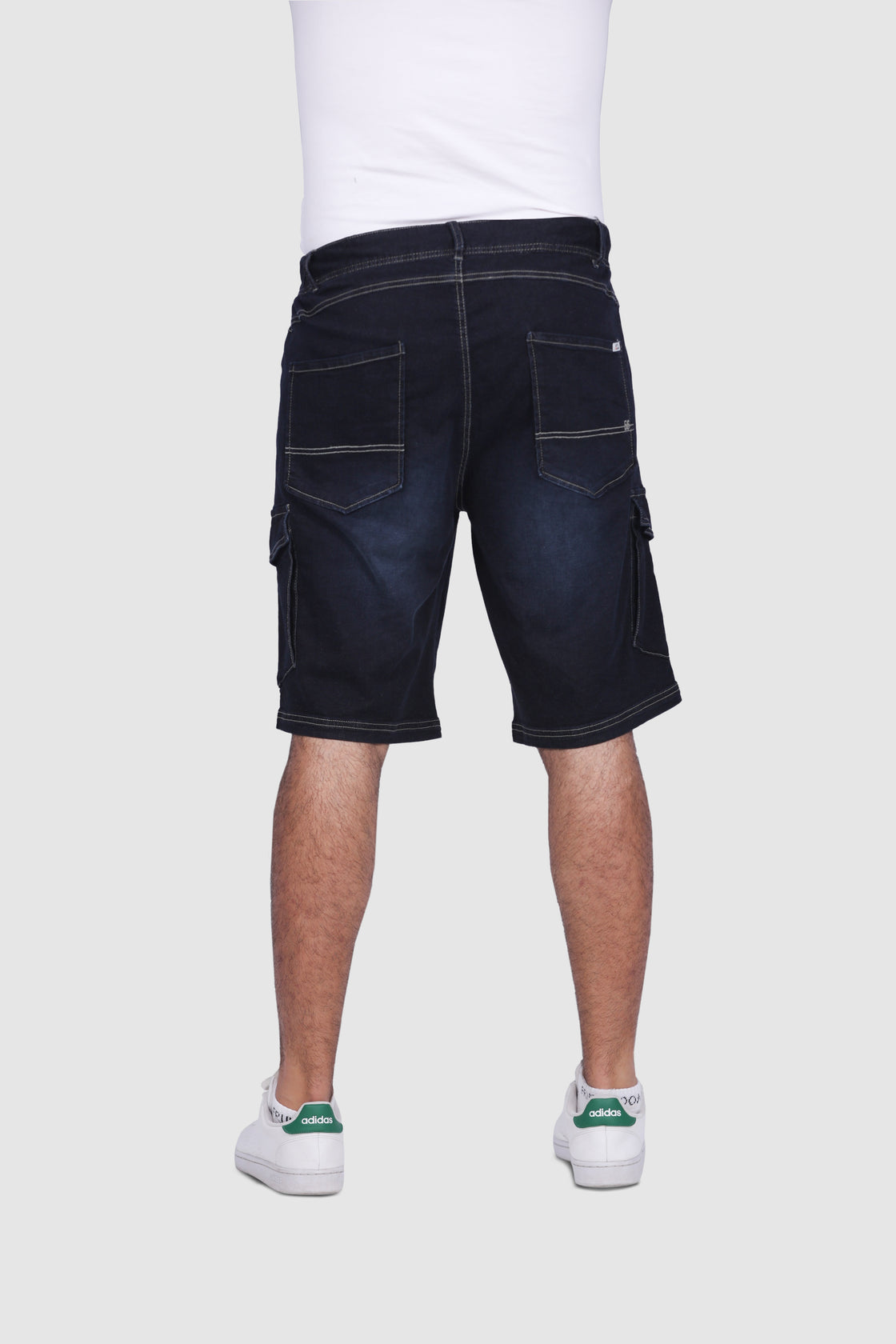 North 56°Denim Cargo Shorts W/Elastic Waist