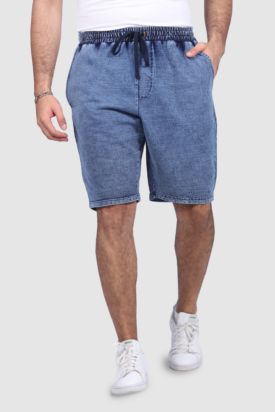 North 56°4 Indigo Dyed Sweat Shorts