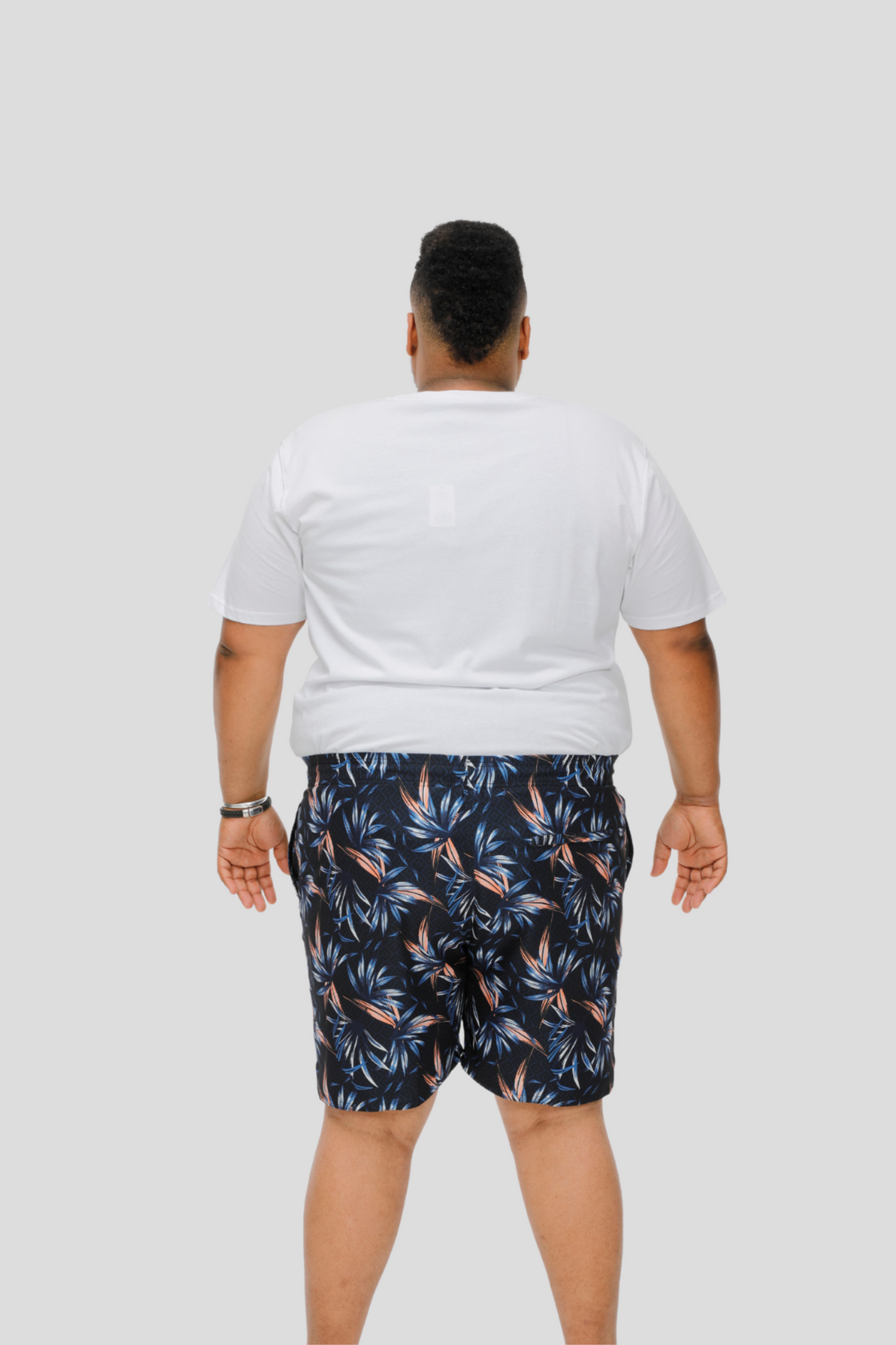 D555 Hawaiian Printed Swim Short