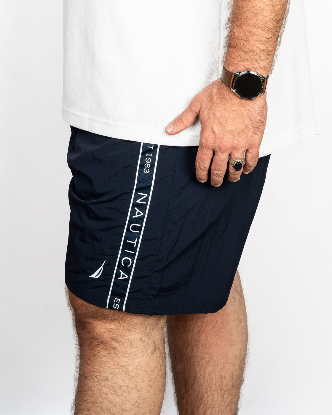 Nautica Signature Side Tape Swim Shorts