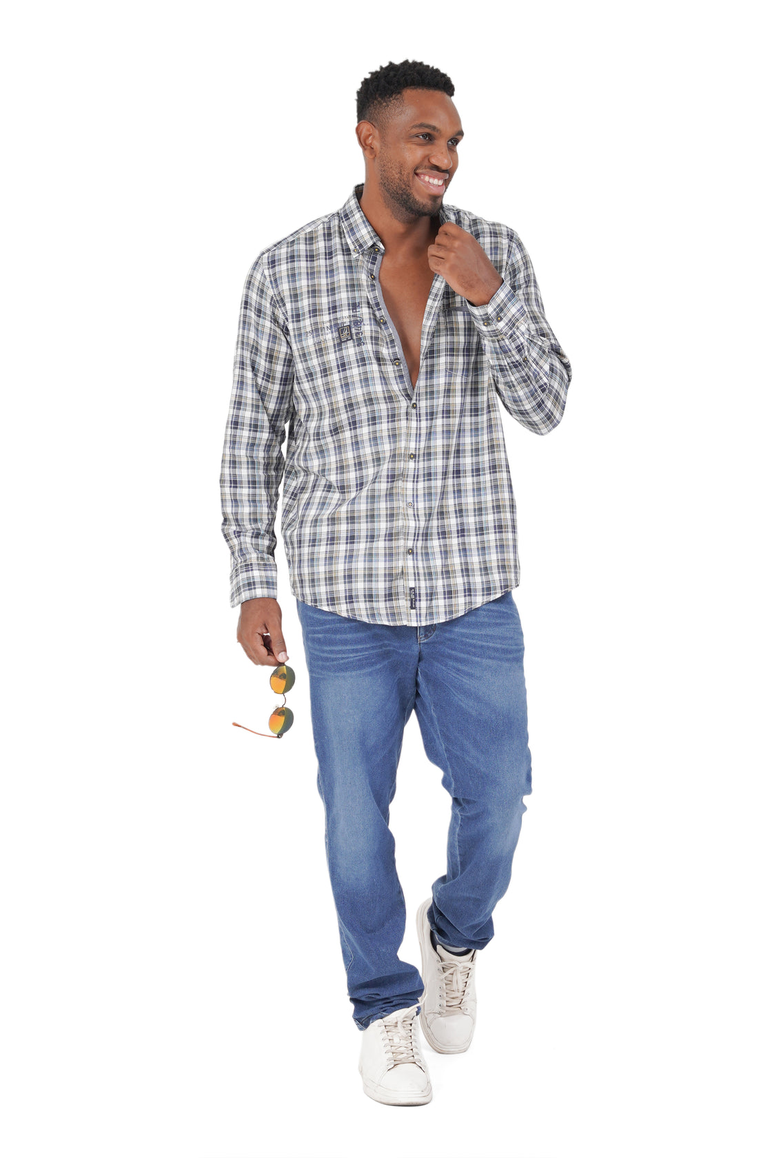 Casa Moda Checkered Pattern Shirt