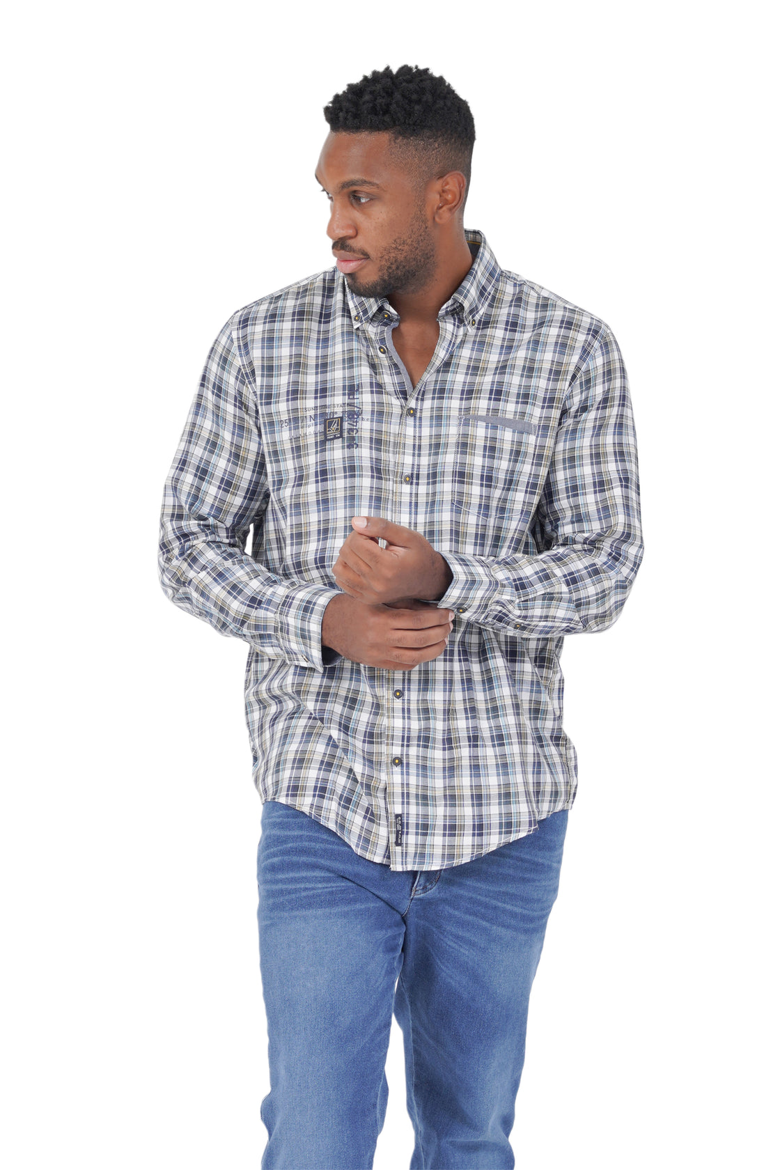 Casa Moda Checkered Pattern Shirt