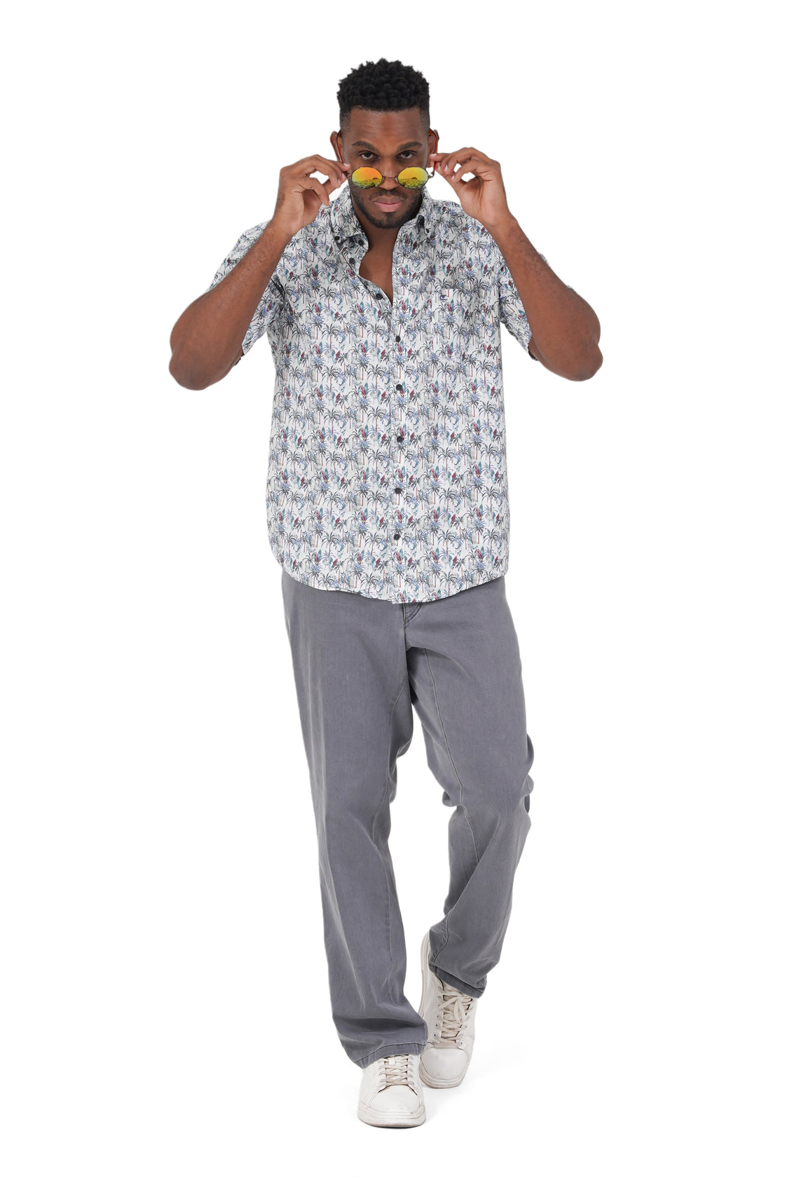 Casa Moda Tropical Print Casual Shirt