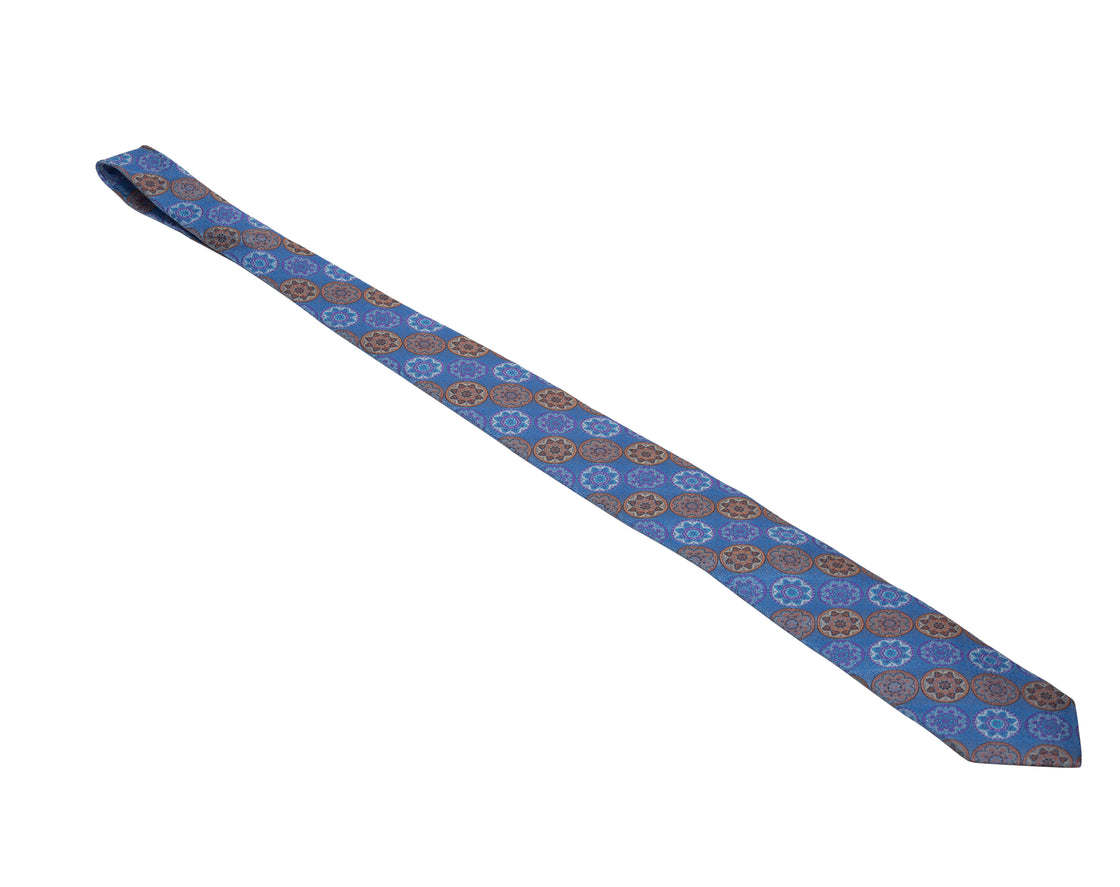 XMI Platinum Floral Pattern Tie