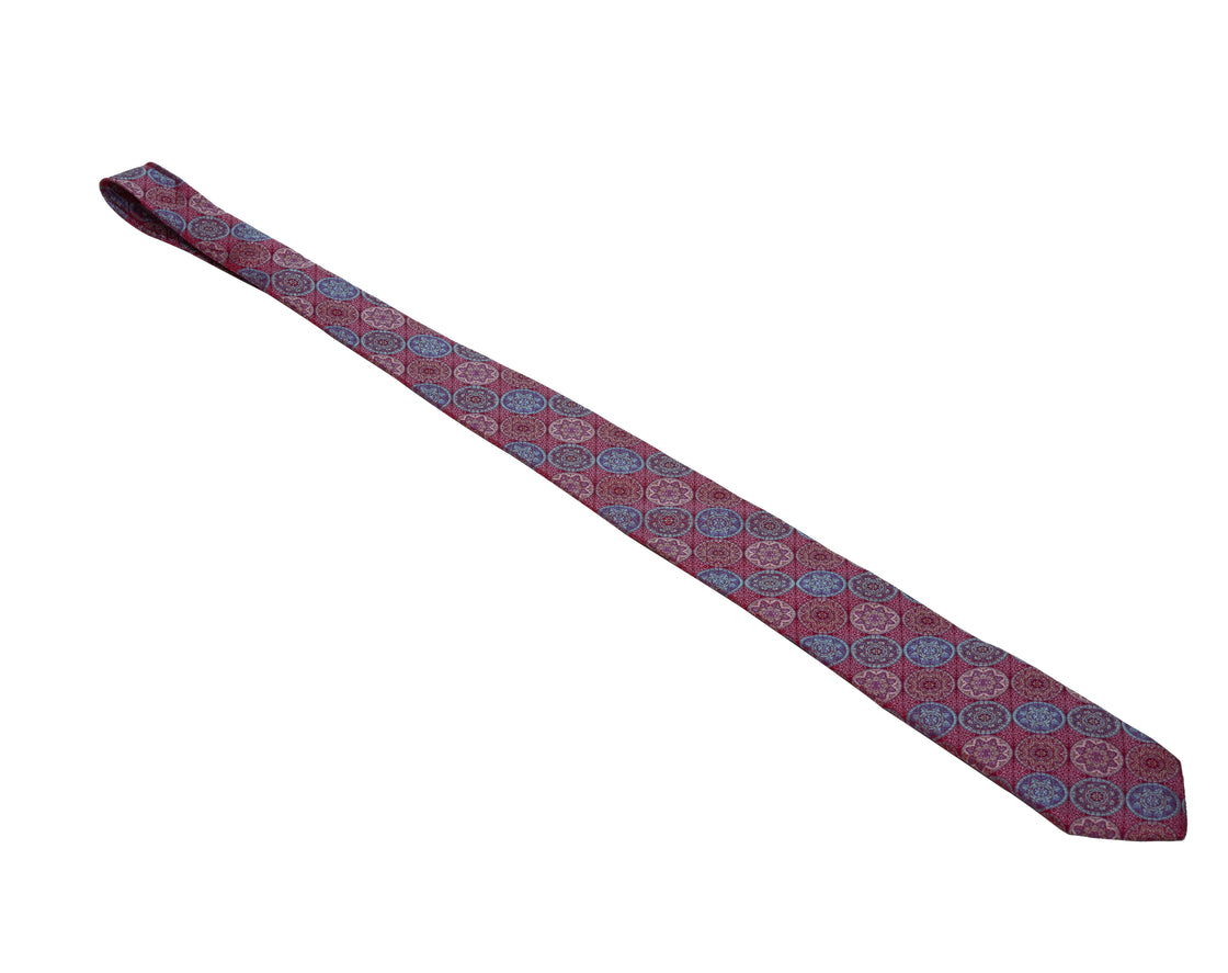 XMI Platinum Floral Pattern Tie