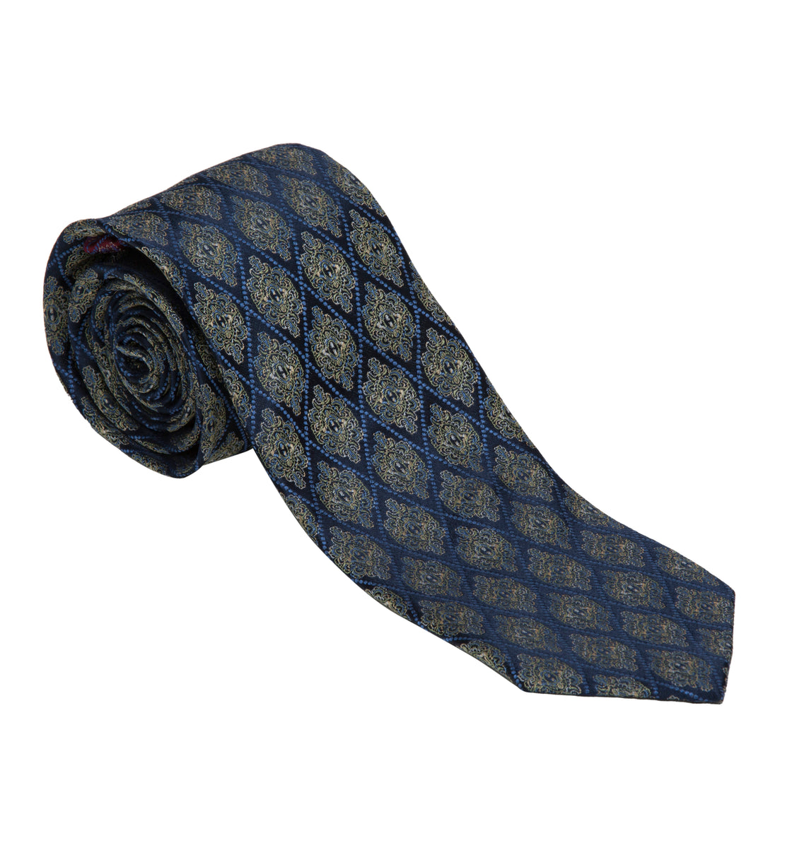 XMI Platinum Geometric Pattern Tie