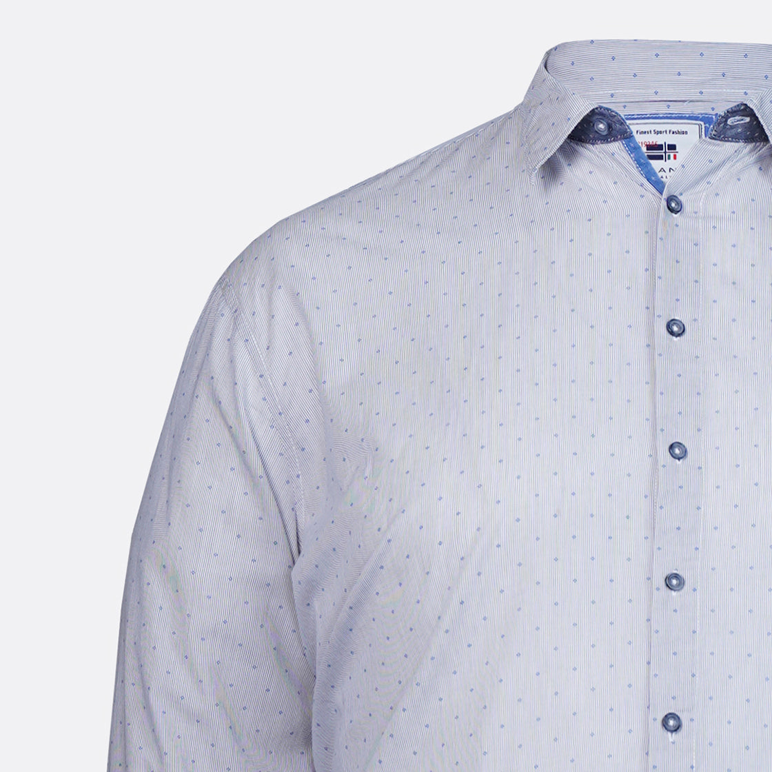 Pattern Contrast Milano Italy Shirt