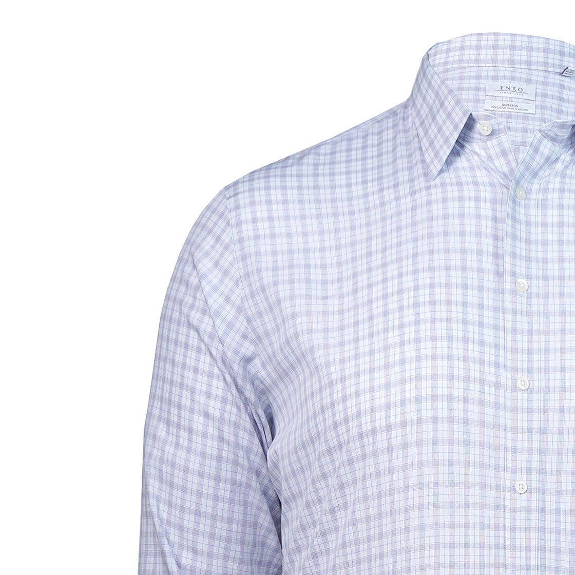 Tartan Pattern Enro Cotton Shirt