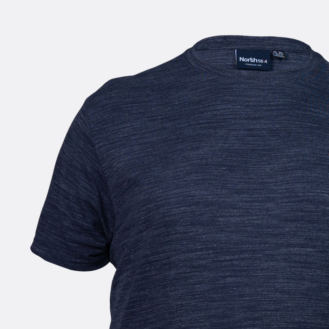 North 56°4 Navy Round Neck T-Shirt
