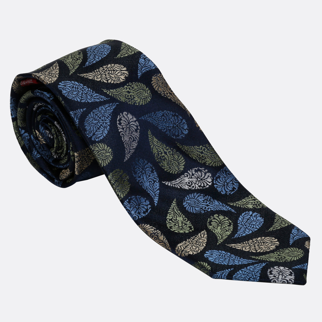 XMI Platinum Teardrop Pattern Tie