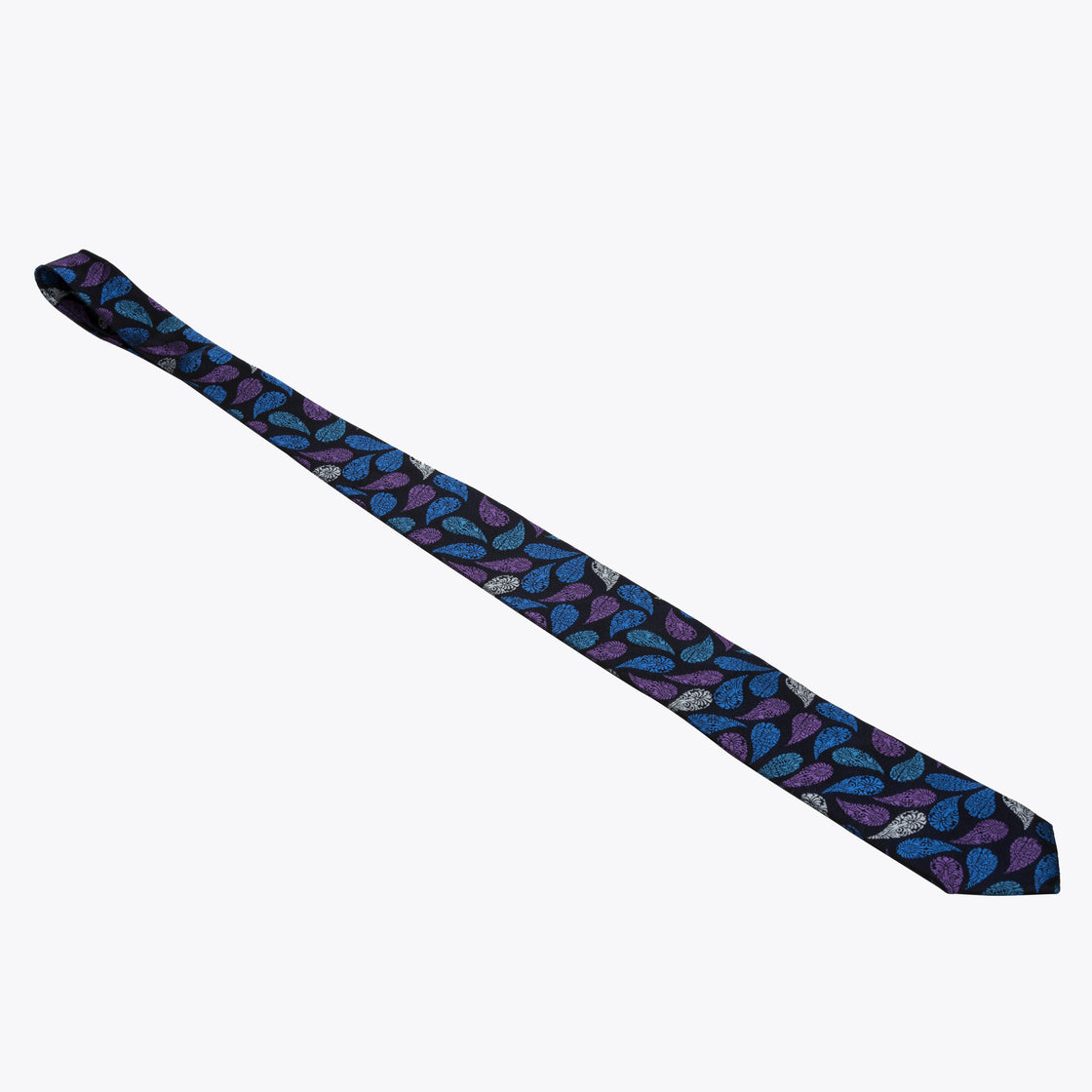 XMI Platinum Teardrop Pattern Tie