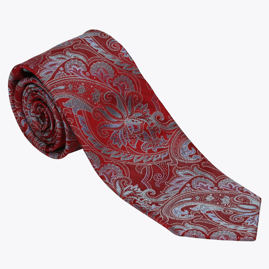 XMI Platinum Floral Pattern Tie