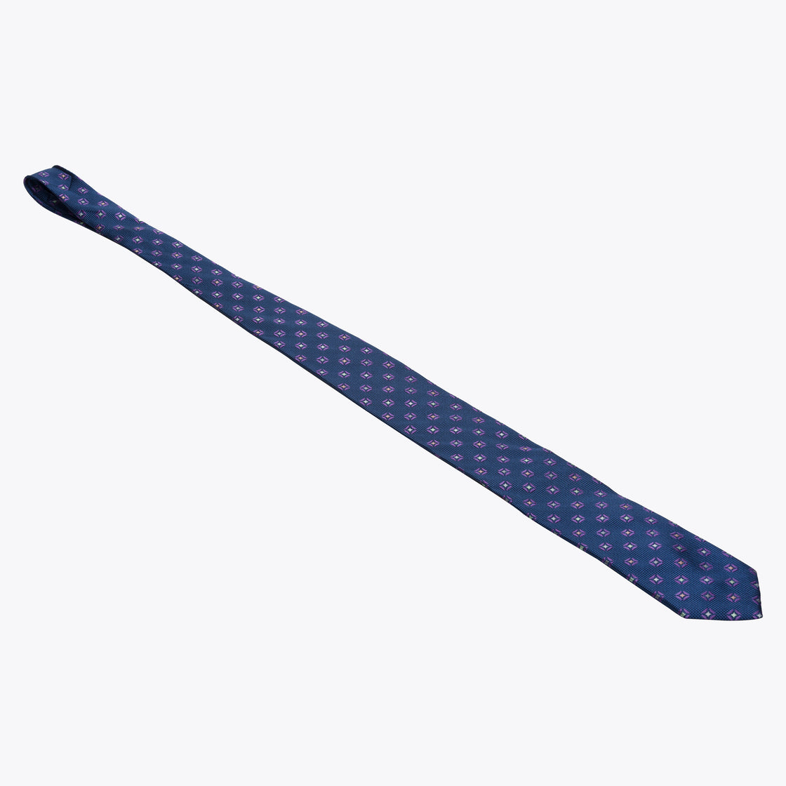 XMI Platinum Geometric Pattern Tie