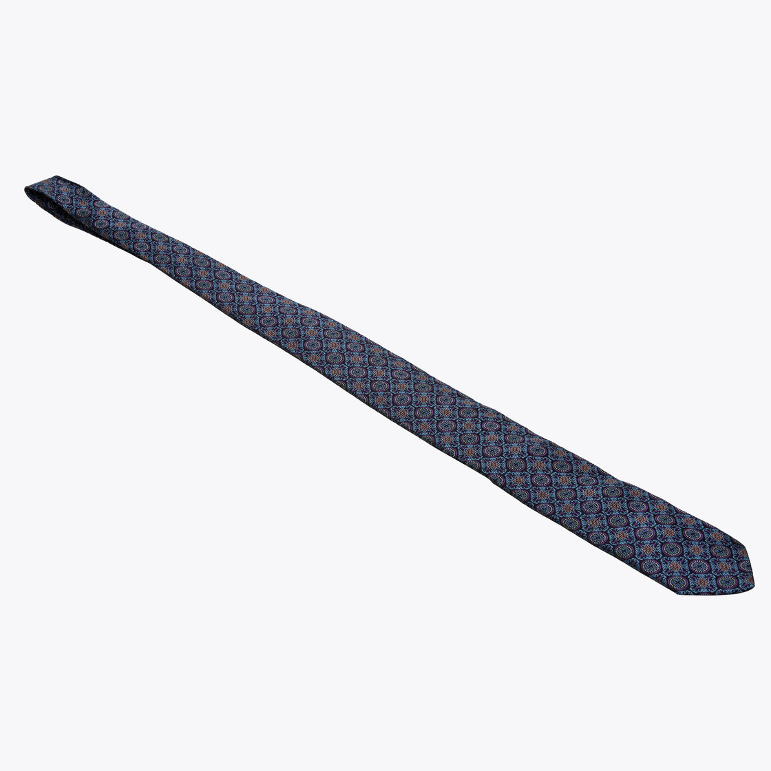 XMI Platinum Lattice Pattern Tie