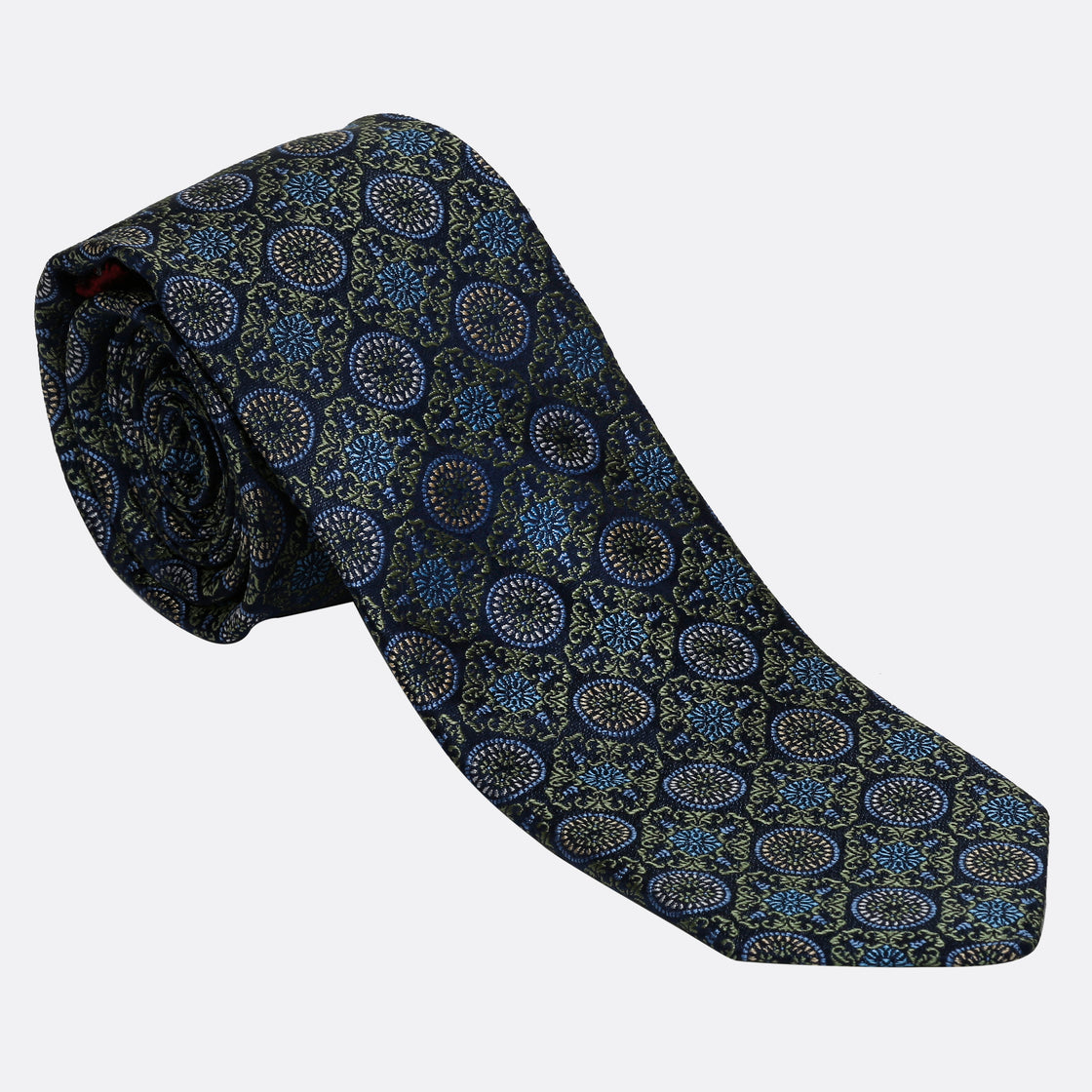 XMI Platinum Lattice Pattern Tie