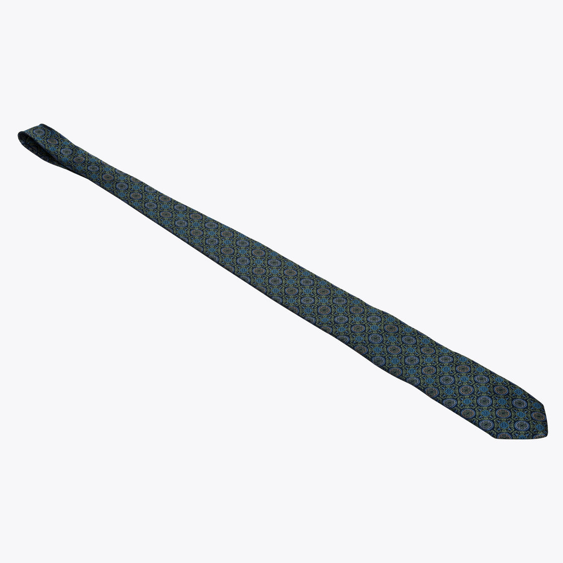 XMI Platinum Lattice Pattern Tie