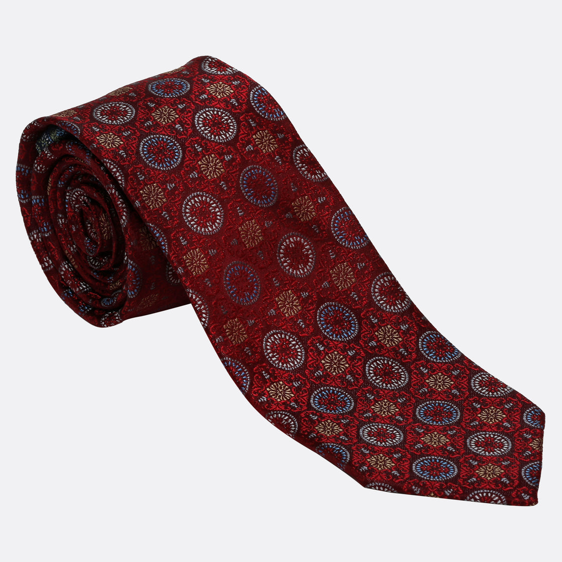 XMI Platinum Lattice Pattern Tie