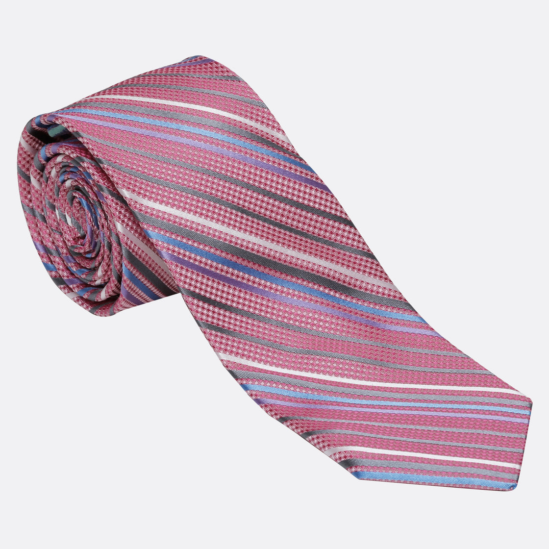 XMI Platinum Diagonal Pattern Tie