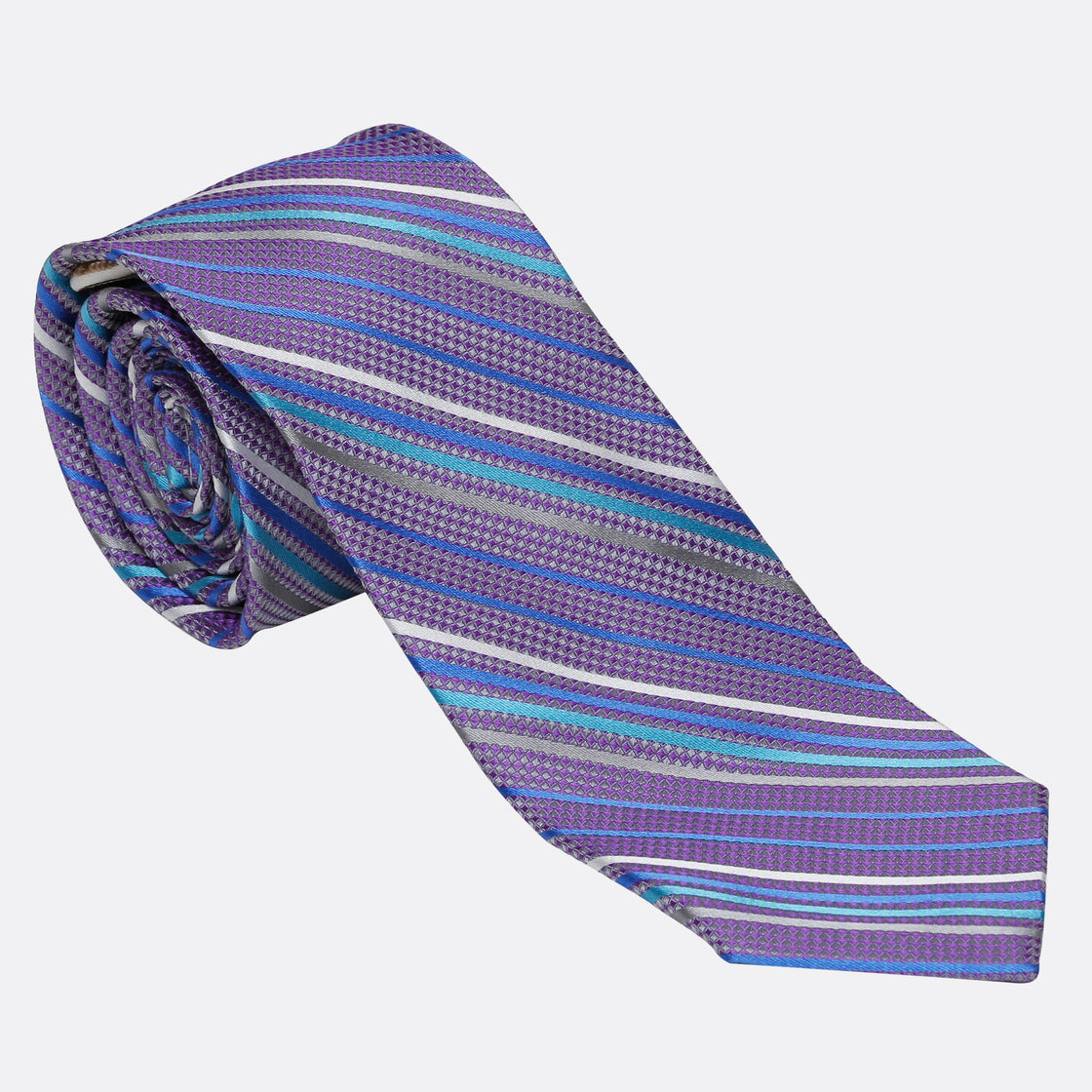 XMI Platinum Diagonal Pattern Tie