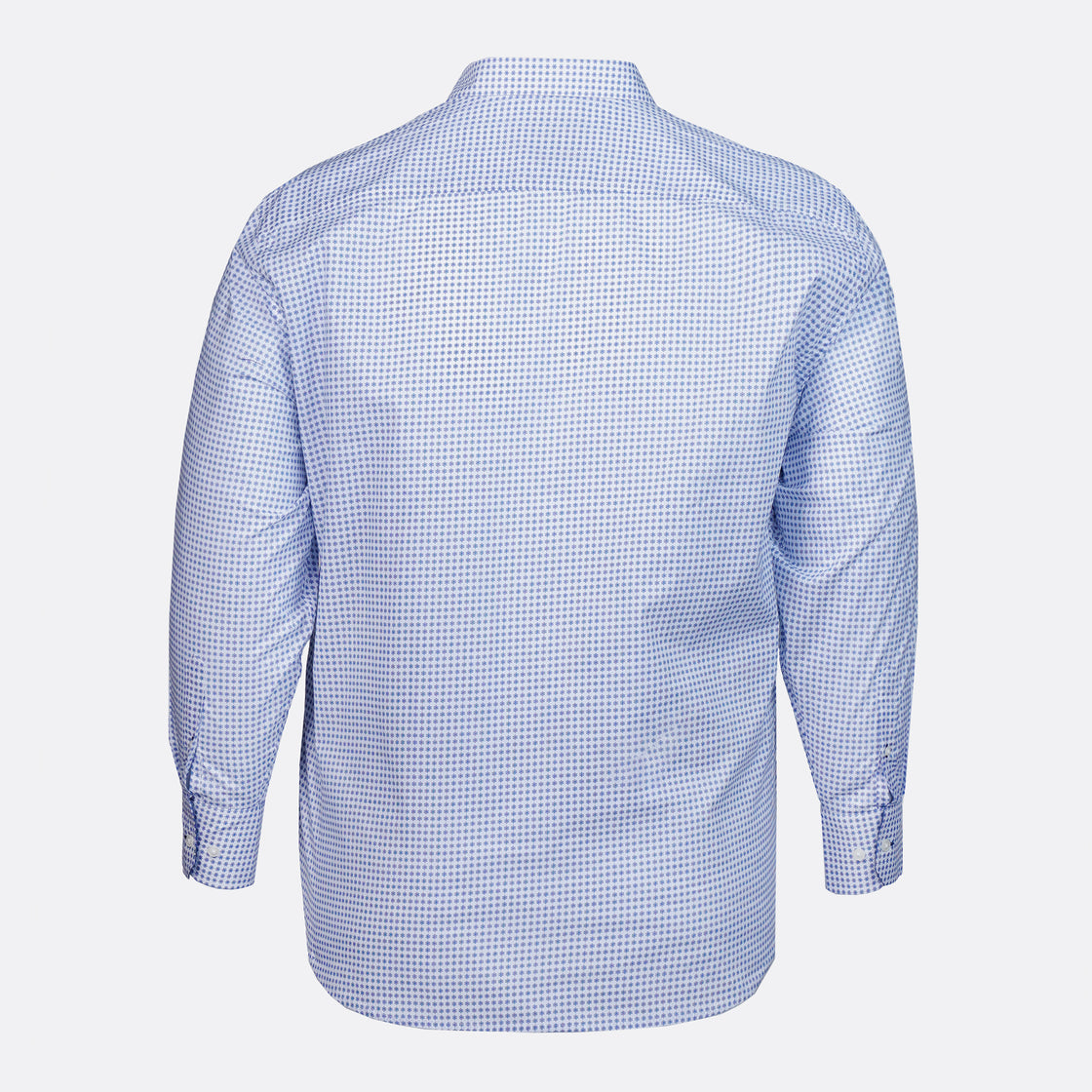 Floral Contrast Milano Italy Shirt in Blue