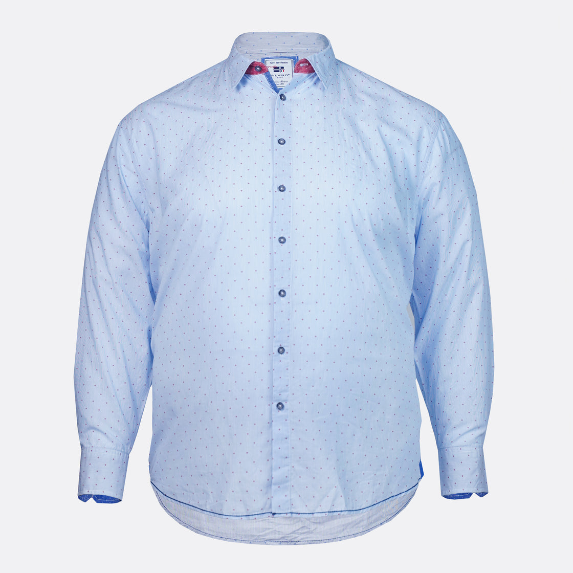 Pattern Contrast Milano Italy Shirt