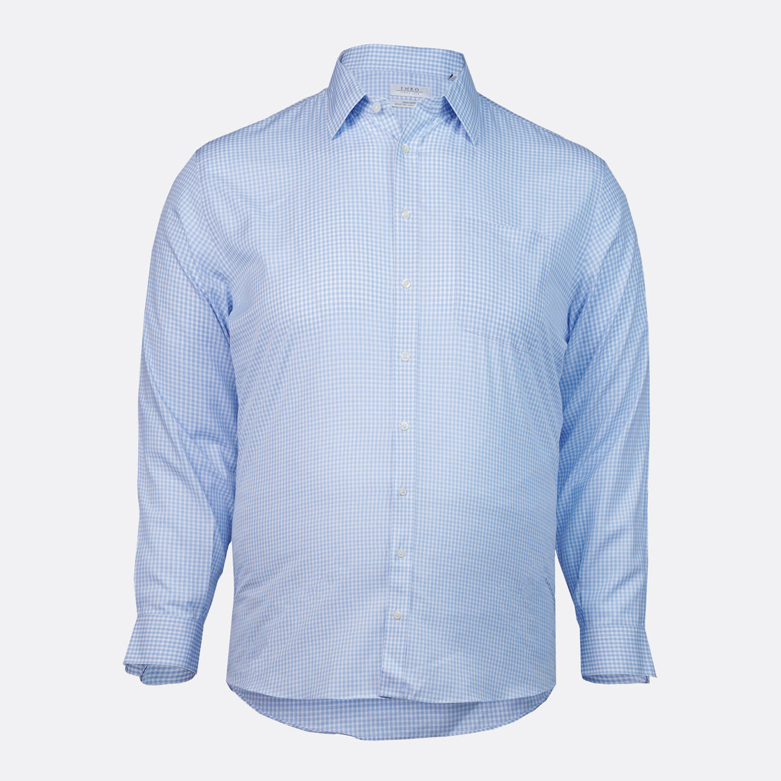 Gingham Pattern Enro Cotton Shirt