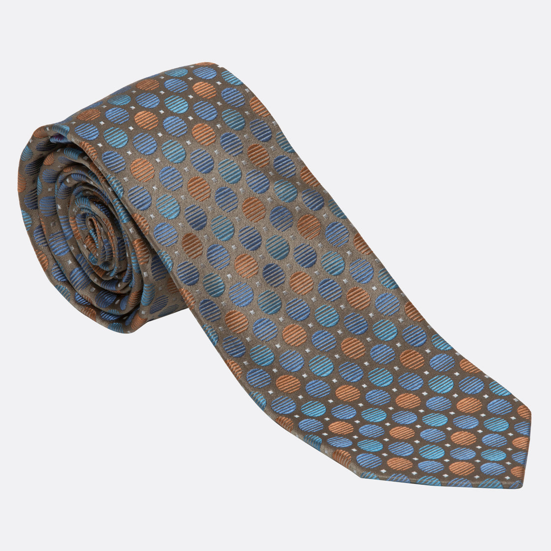 XMI Platinum Polka Dot Pattern Tie