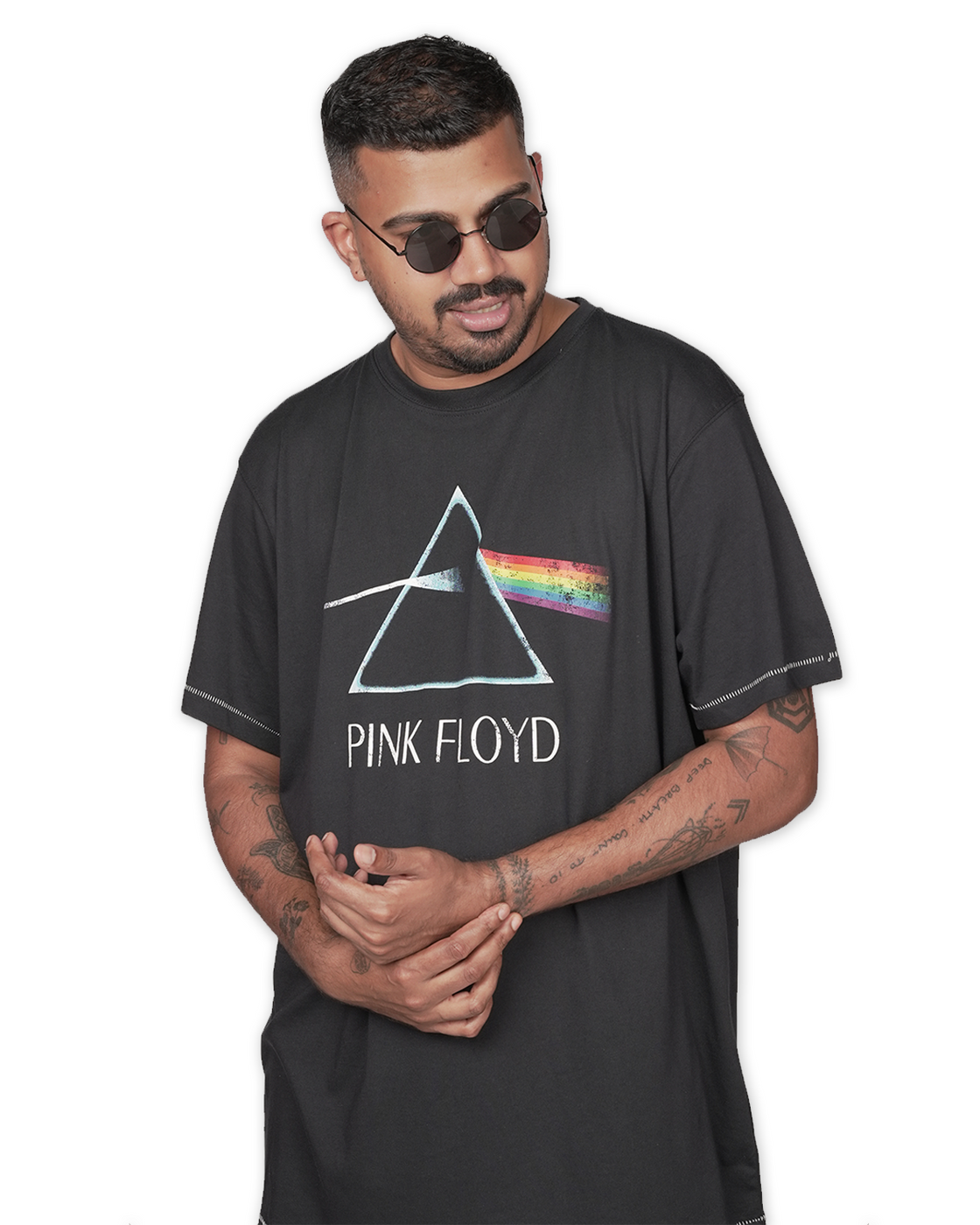 Pink Floyd Graphic Print T-Shirt by D555