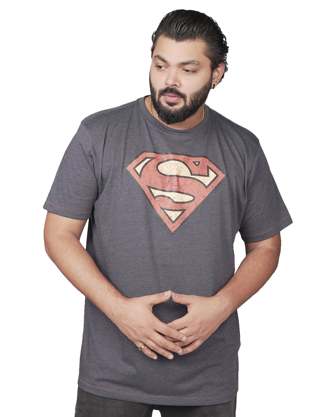 Superman Graphic Print T-Shirt by D555