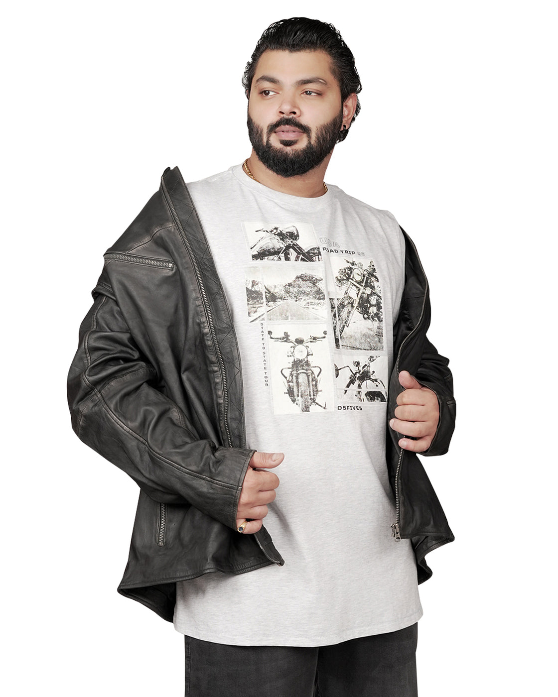 Biking Trip Graphic Print T-Shirt by D555