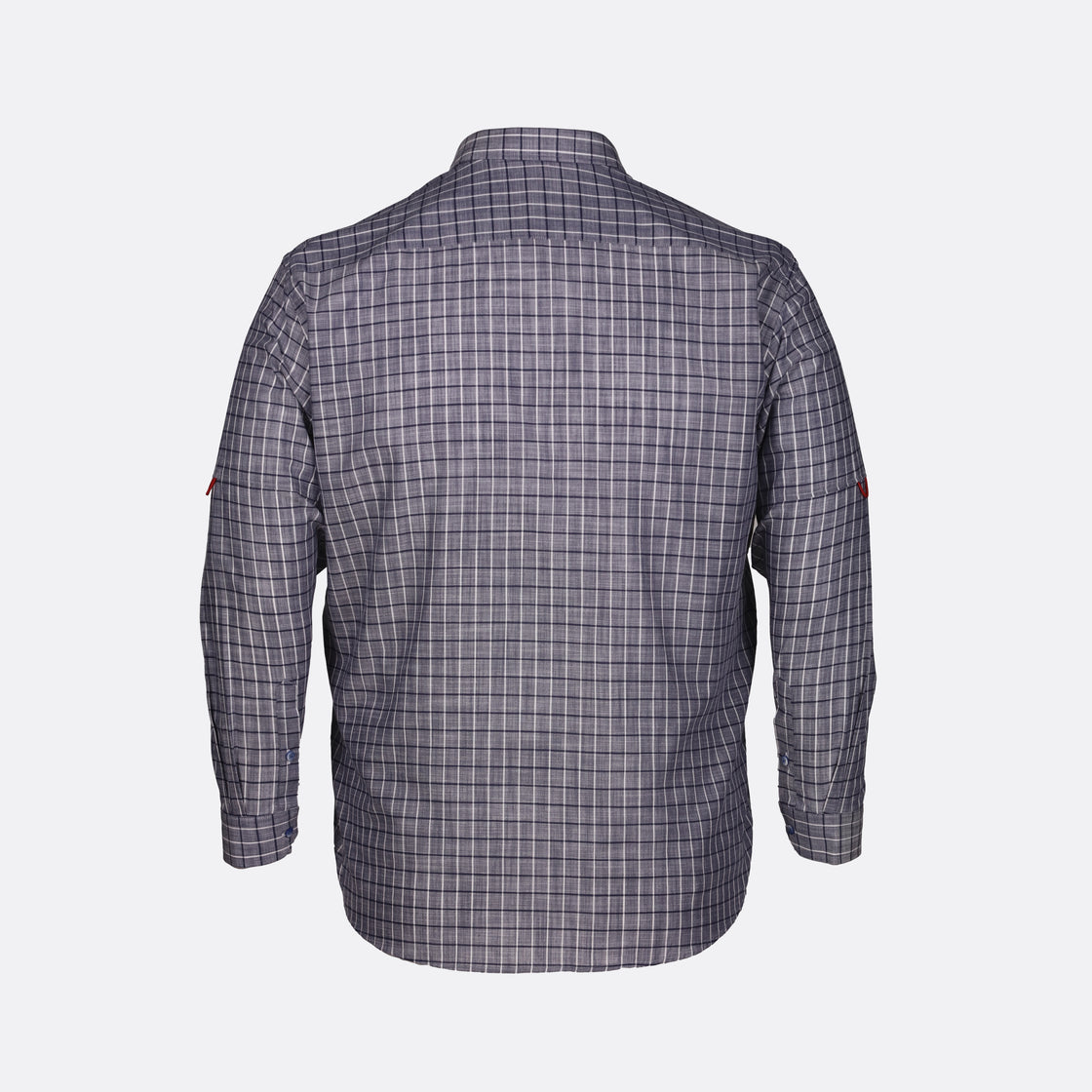 Milano Italy Windowpane Checkered Long Sleeve Shirt